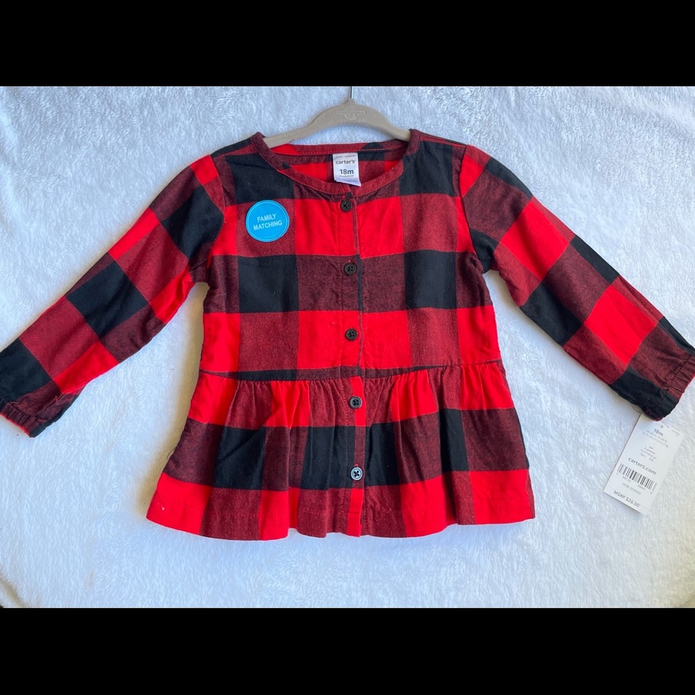 Carter’s two piece flannel and leggings